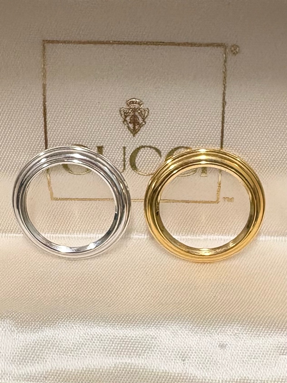 Gucci Silver and Gold Bezels for Vintage Gucci Bezel Watch